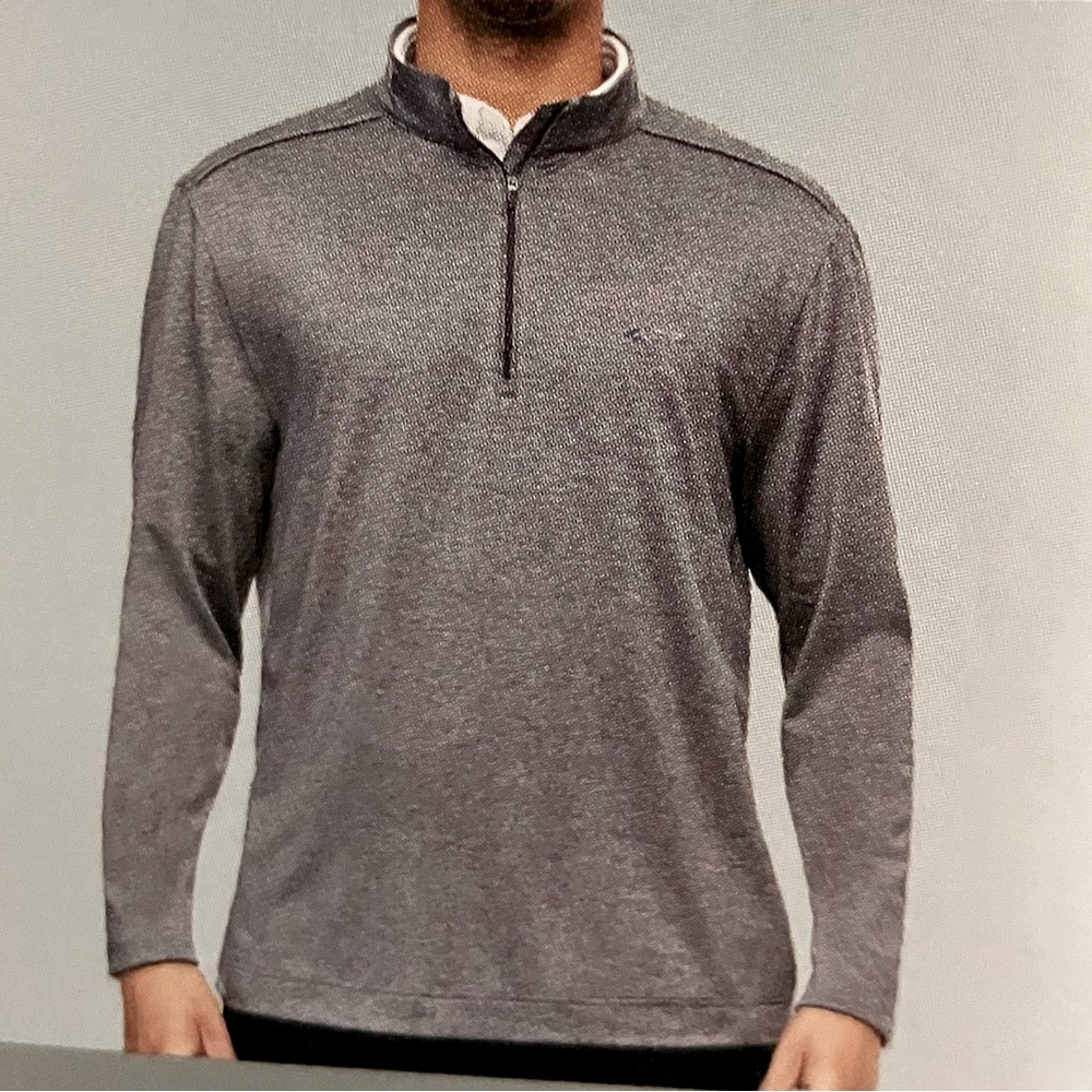 NEW!!! Greg Norman (Reebok) ML75 1/4 zip pullover black or grey M
